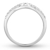 Thumbnail Image 1 of Diamond Contour Ring 1/4 Carat tw Round-cut 14K White Gold