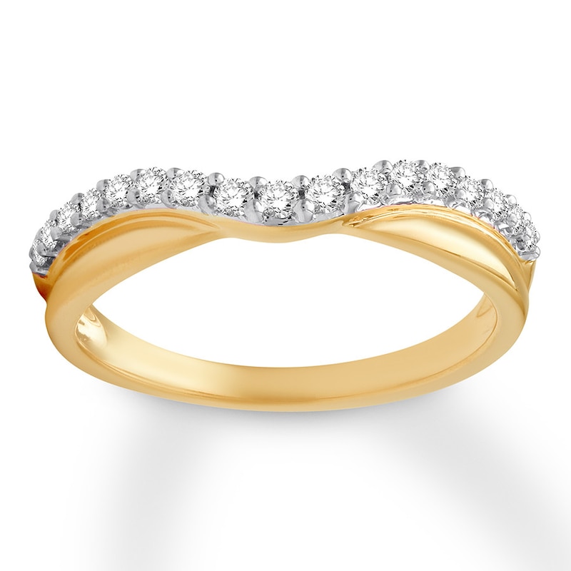 Diamond Enhancer Ring 1/2 ct tw 14K Yellow Gold