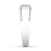 Thumbnail Image 3 of Now + Forever Men's Diamond Wedding Band 1/3 ct tw Round-cut 14K White Gold
