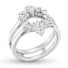 Thumbnail Image 3 of Diamond Enhancer Ring 3/4 ct tw Round/Marquise 14K White Gold