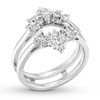 Thumbnail Image 3 of Diamond Enhancer Ring 3/4 ct tw Round/Marquise 14K White Gold