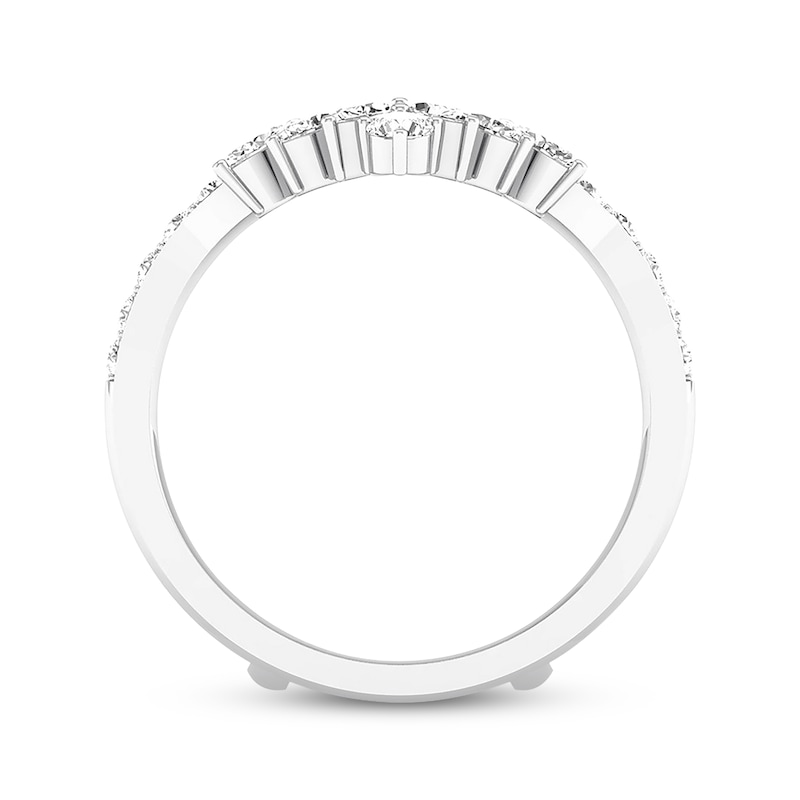Main Image 2 of Now + Forever Diamond Enhancer Ring 3/4 ct tw Marquise/Round 14K White Gold
