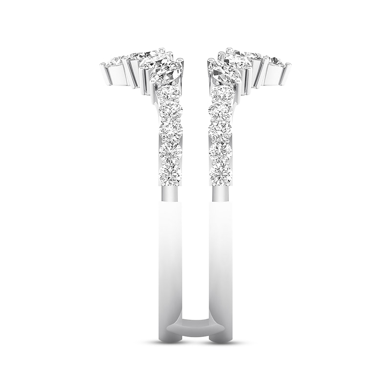 Main Image 3 of Now + Forever Diamond Enhancer Ring 3/4 ct tw Marquise/Round 14K White Gold