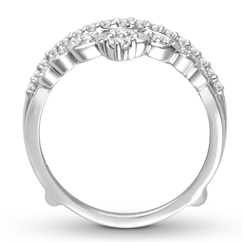 Main Image 3 of Now + Forever Diamond Enhancer Ring 1 ct tw Round-cut 14K White Gold
