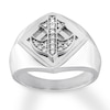 Thumbnail Image 0 of Men's Diamond Ring 1/6 Carat tw 10K White Gold