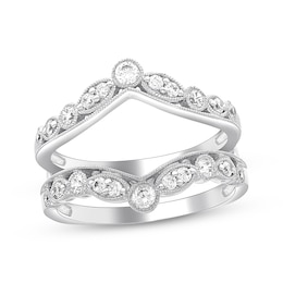 Diamond Enhancer Ring 1/2 ct tw Round-cut 14K White Gold