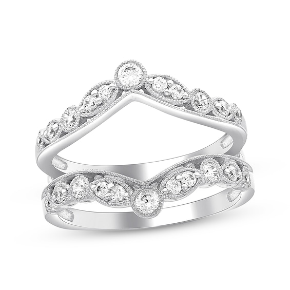 Diamond Enhancer Ring 1/2 ct tw Round-cut 14K White Gold