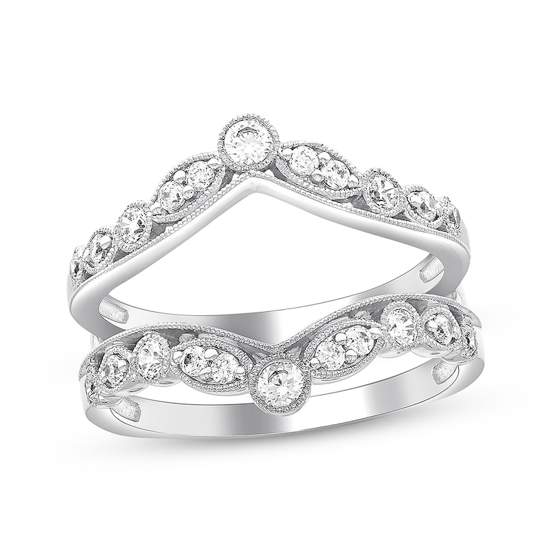 Main Image 1 of Diamond Enhancer Ring 1/2 ct tw Round-cut 14K White Gold