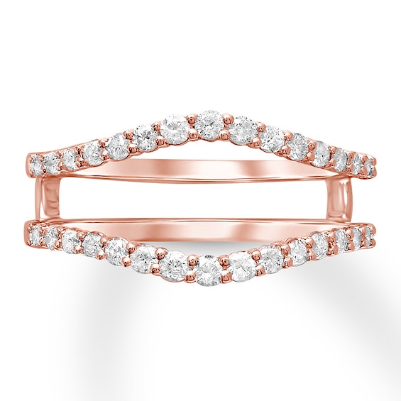 Now + Forever Diamond Enhancer Ring 1/2 ct tw Round-cut 14K Rose Gold