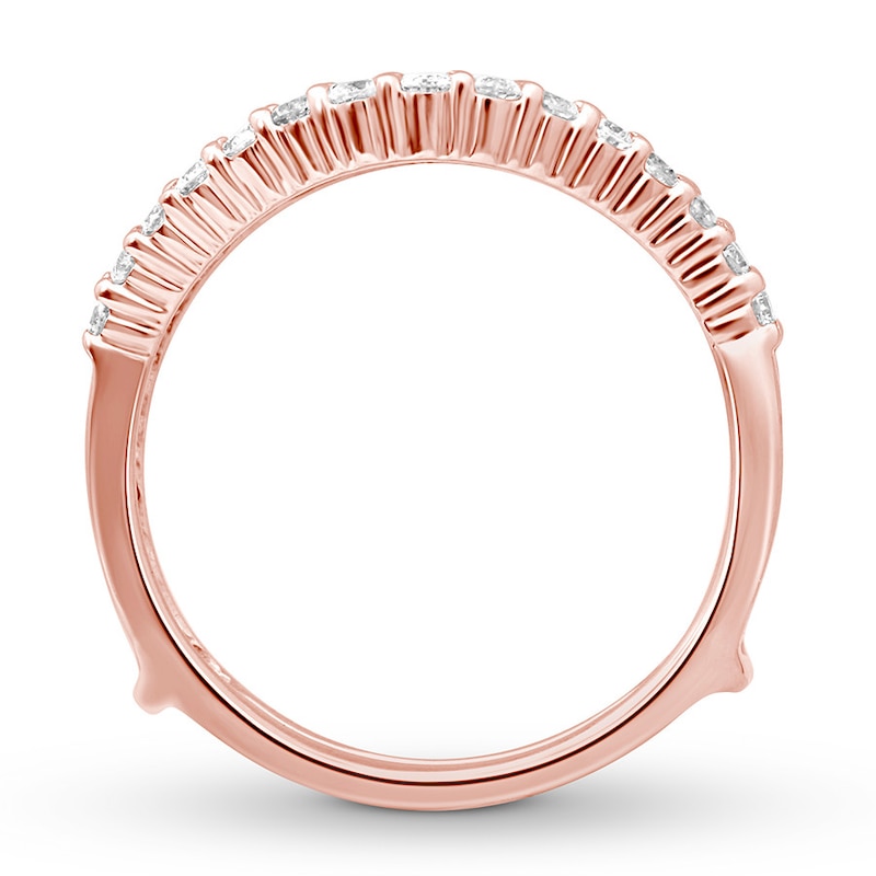 Main Image 2 of Now + Forever Diamond Enhancer Ring 1/2 ct tw Round-cut 14K Rose Gold