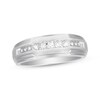 Thumbnail Image 0 of Men's Diamond Wedding Band 1/4 Carat tw 10K White Gold