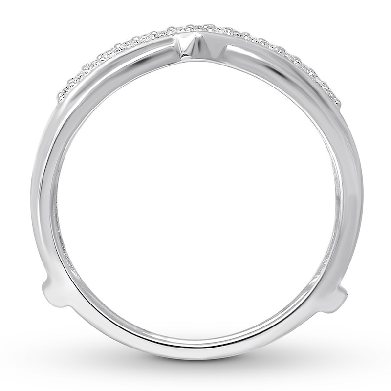 Main Image 2 of Now + Forever Diamond Enhancer Ring 1/3 ct tw Round-cut 14K White Gold
