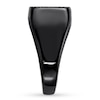 Thumbnail Image 3 of Men's Textured Signet Ring Black Ion-Plated Stainless Steel