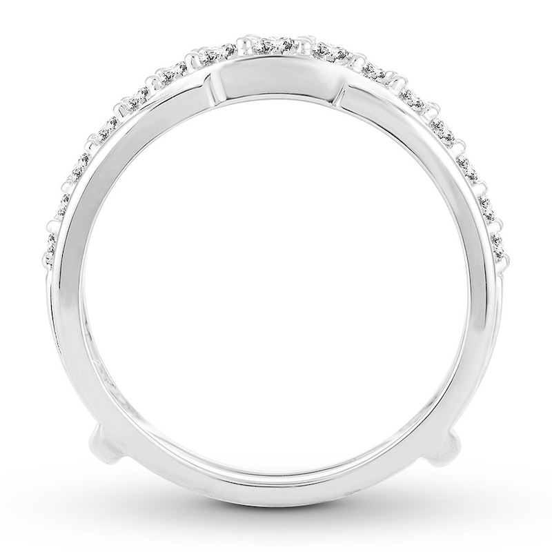 Diamond Enhancer Ring 1 ct tw Round-cut 14K White Gold
