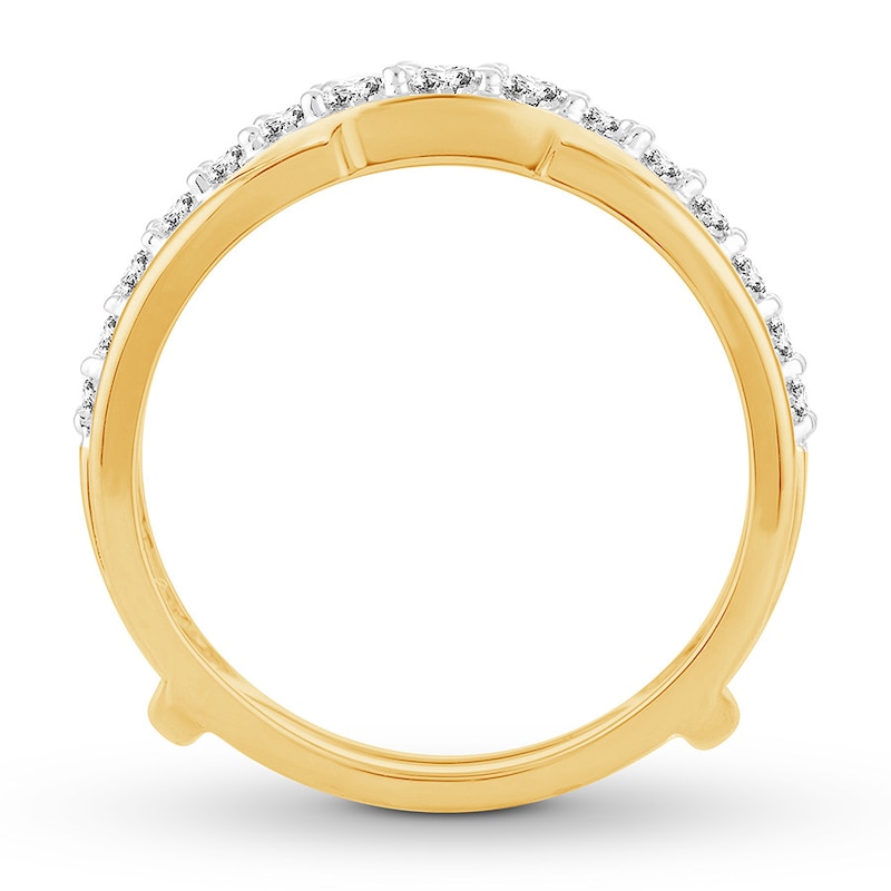 Diamond Enhancer Ring 1 ct tw Round-cut 14K Yellow Gold