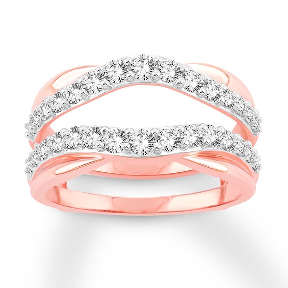 Now + Forever Diamond Enhancer Ring 1 ct tw Round-cut 14K Rose Gold