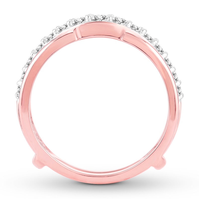 Main Image 2 of Now + Forever Diamond Enhancer Ring 1 ct tw Round-cut 14K Rose Gold