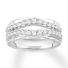 Thumbnail Image 0 of Diamond Enhancer Ring 3/4 ct tw Round-cut 14K White Gold