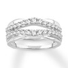 Thumbnail Image 0 of Diamond Enhancer Ring 3/4 ct tw Round-cut 14K White Gold