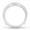 Thumbnail Image 1 of Diamond Enhancer Ring 3/4 ct tw Round-cut 14K White Gold