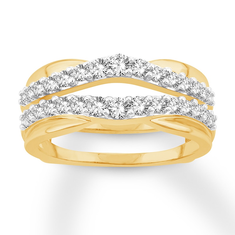 Main Image 1 of Now + Forever Diamond Enhancer Ring 3/4 ct tw Round-cut 14K Yellow Gold