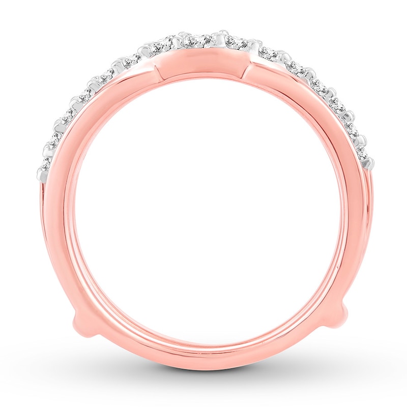Diamond Enhancer Ring 3/4 ct tw Round-cut 14K Rose Gold