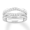Thumbnail Image 1 of Now + Forever Diamond Enhancer Ring 1/2 ct tw Round-cut 14K White Gold