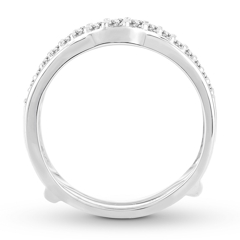 Diamond Enhancer Ring 1/2 ct tw Round-cut 14K White Gold