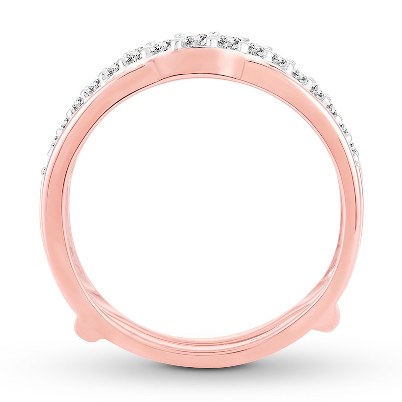 Main Image 2 of Now + Forever Diamond Enhancer Ring 1/2 ct tw Round-cut 14K Rose Gold