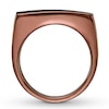 Thumbnail Image 2 of Men's Black Diamond Cross Ring 1/20 ct tw Stainless Steel