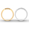 Thumbnail Image 2 of Diamond Enhancer Rings 1/5 ct tw Round-cut 14K Two-Tone Gold
