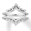 Thumbnail Image 1 of Now + Forever Diamond Enhancer Ring 1/2 ct tw Round-cut 14K White Gold