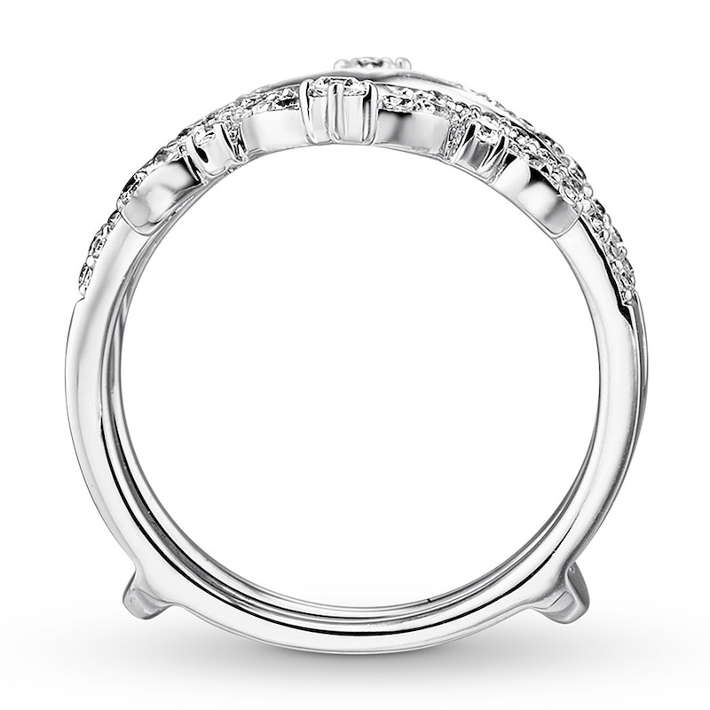 Main Image 2 of Now + Forever Diamond Enhancer Ring 1/2 ct tw Round-cut 14K White Gold