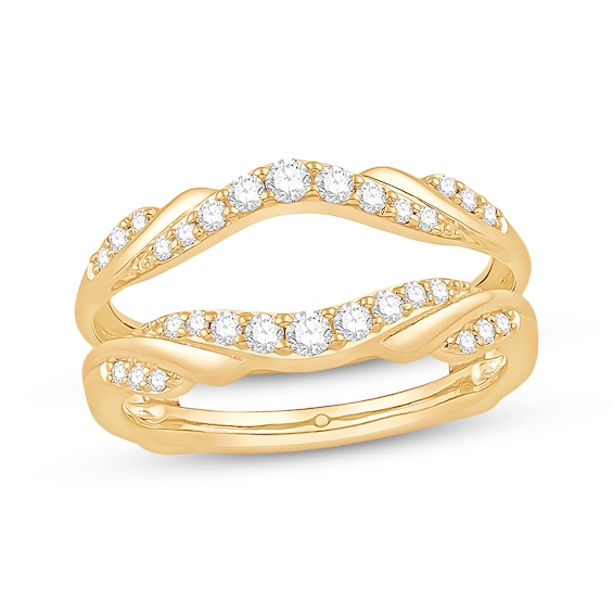Now + Forever Diamond Enhancer Ring 1/3 ct tw Round-cut 14K Yellow Gold