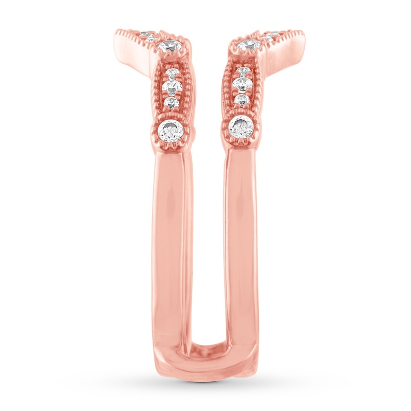 Main Image 3 of Now + Forever Diamond Enhancer Ring 1/4 ct tw Round-cut 14K Rose Gold
