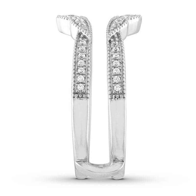 Main Image 3 of Now + Forever Diamond Enhancer Ring 1/4 ct tw Round-cut 14K White Gold