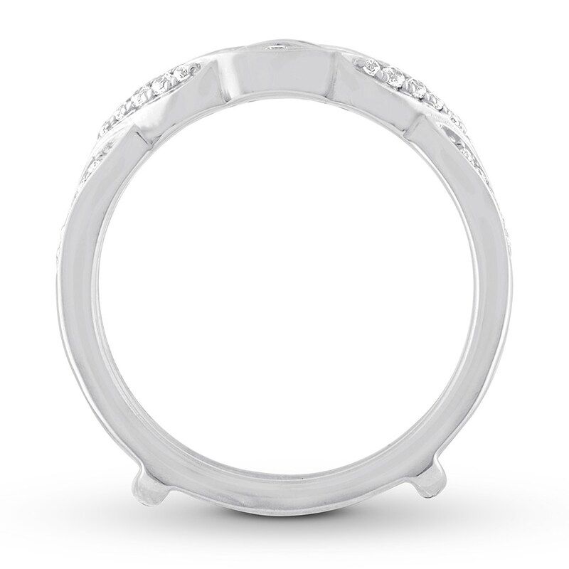 Main Image 2 of Now + Forever Diamond Enhancer Ring 1/4 ct tw Round-cut 14K White Gold