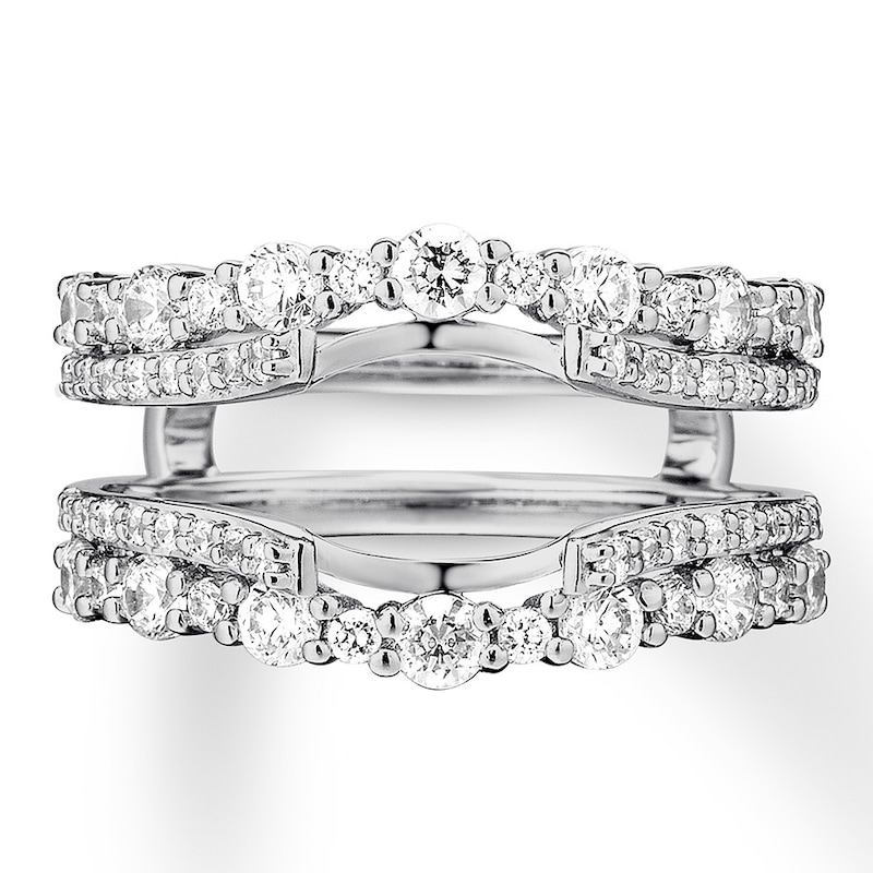 Main Image 1 of Now + Forever Diamond Enhancer Ring 1-1/3 ct tw Round-cut 14K White Gold