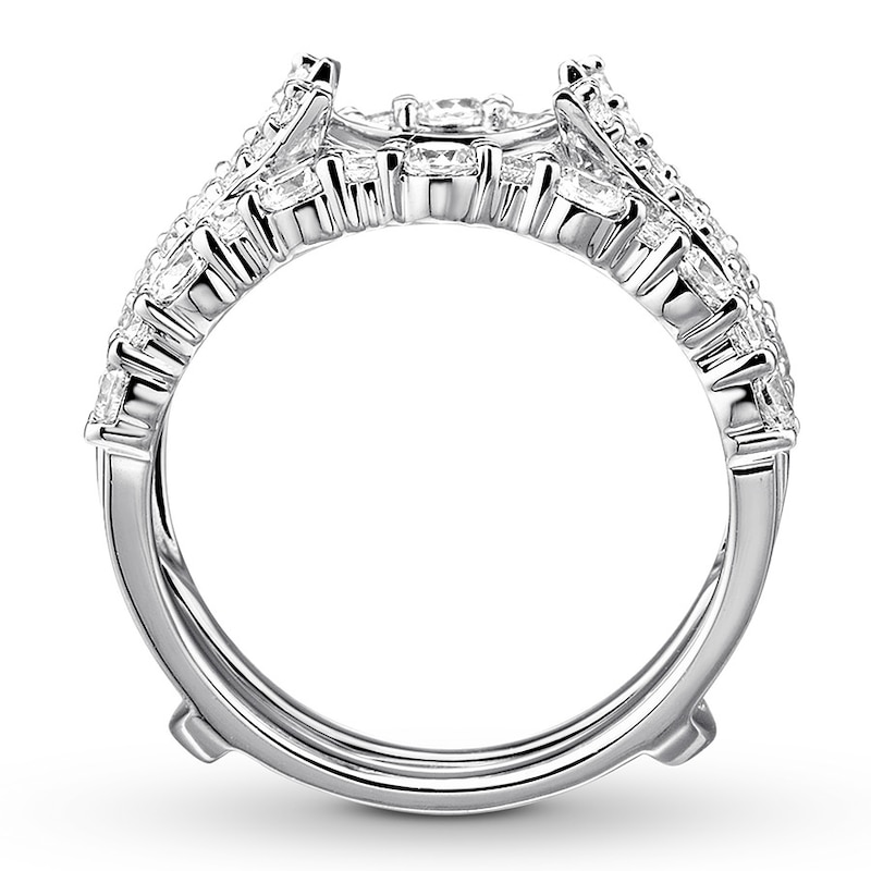 Diamond Enhancer Ring 1-1/3 ct tw Round-cut 14K White Gold