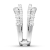 Thumbnail Image 3 of Now + Forever Diamond Enhancer Ring 1-1/3 ct tw Round-cut 14K White Gold