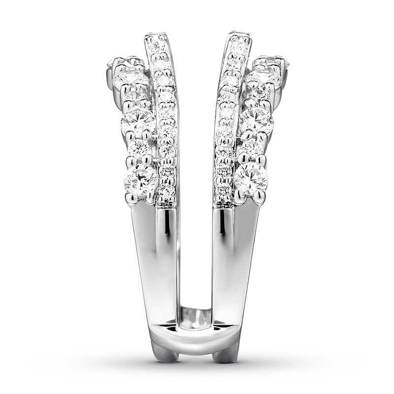 Main Image 3 of Now + Forever Diamond Enhancer Ring 1-1/3 ct tw Round-cut 14K White Gold