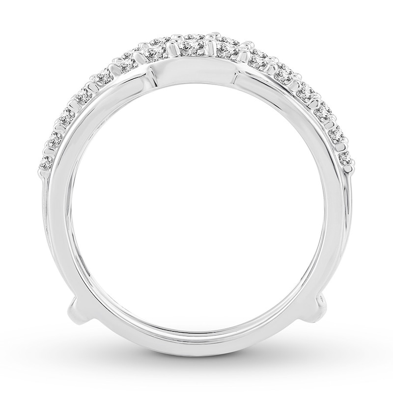 Diamond Enhancer Ring 3/4 ct tw Round-cut 14K White Gold | Kay