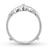 Thumbnail Image 1 of Diamond Enhancer Ring 1/5 ct tw Round-cut 14K White Gold