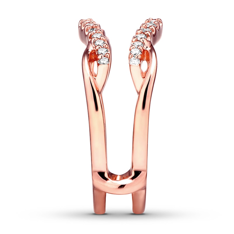 Main Image 3 of Now + Forever Diamond Enhancer Ring 1/5 ct tw 14K Rose Gold
