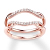 Diamond Enhancer Ring 1/5 ct tw 14K Rose Gold