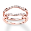Thumbnail Image 4 of Now + Forever Diamond Enhancer Ring 1/5 ct tw 14K Rose Gold