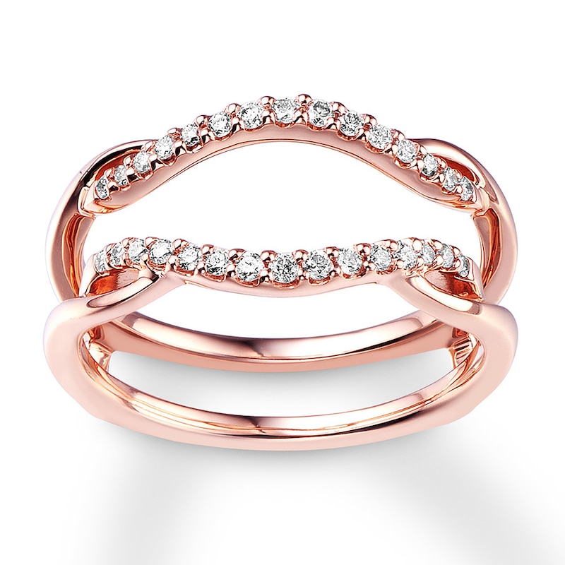 Main Image 4 of Now + Forever Diamond Enhancer Ring 1/5 ct tw 14K Rose Gold
