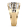 Thumbnail Image 3 of Men's Brown & White Diamond Ring 1 ct tw 10K Yellow Gold