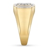 Thumbnail Image 3 of Men's Brown & White Diamond Ring 1/2 ct tw 10K Yellow Gold