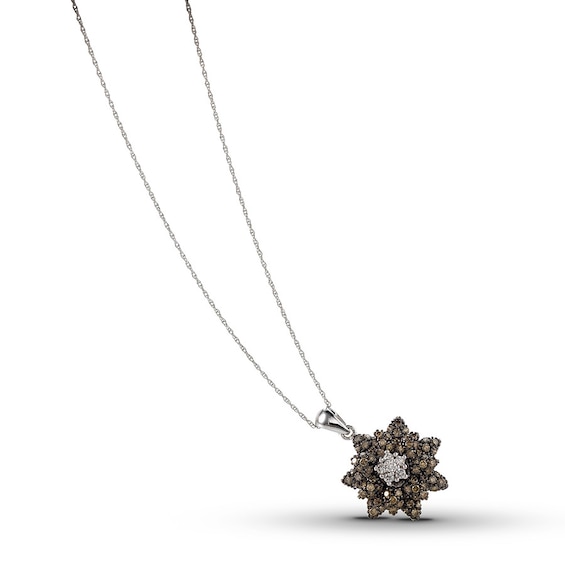 Le Vian Chocolate Diamond Necklace 1-1/2 ct tw 14K Vanilla Gold 18"